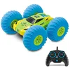 Image de Mondo Motors- Hot Wheels Stunt Tornado 24cm Voiture radiocommandée-Buggy-Tout-Terrain-réversible-Roues gonflables-lumières-Jouet Enfant-3 Ans et Plus, 63441, Vert
