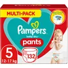 Image de Pampers Couches-Culottes Taille 5 (12-17 kg), Baby-Dry, 132 Couches-Culottes Bébé, Pack 1 Mois, Maintien 360° pour Éviter les Fuites, Faciles à Changer