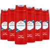 Image de Old Spice Whitewater Lot de 6 gels douche (6 x 250 ml), gel douche au parfum longue durée pour homme, gel douche