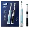 Image de Oral-B Brosses A Dents Electriques Pro 1 Bleue Et Noire, 3 Modes De Nettoyage 3D Dont Douceur, Brossage Avec Des Oscillo-Rotations Et Pulsations, 2 Brossettes De Rechange Rondes Oral B, Chargeur