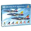 Image de Italeri -1461 MB-339 60th Pan Anniversary Flèches Tricolores, 3 Inclus, Échelle 1:72, Model Kit, Modèle en plastique à monter, Modellisme, Couleur Bleu, IT1461