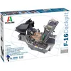 Image de Italeri 2990 1:12 F-16 Cockpit   Modélisme, kit de construction, modélisme, bricolage, loisirs, collage, kit de construction en plastique, fidèle aux détails, multicolore