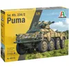 Image de Italeri 6572 6572S 1:35 German SdKfz. 234/2 Puma Faithful Replica 8 roues Maquette Construction Plastique Loisirs Créatifs Collage Maquette Kit Montage Non Peint Multicolore