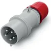 Image de Scame 213.3237 Série Optima, prise IP44 3P + N + E poteaux, 32 A, 346 V-415 Vac, position de 6 heures, Rouge