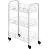 Image de Metaltex Chariot de cuisine avec 3 paniers Siena Blanc