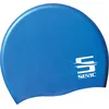 Image de SEAC Enfant Jr Bonnet de Bain Piscine pour Enfants en Silicone, Bleu, Taille Unique EU
