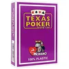 Image de Modiano - Texas Hold'em Poker Cartes de Jeu en 100% Plastique, 2 Ecken, Jumbo-Index - Violet
