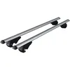 Image de Porte charges de toit d'aluminium universelle Menabo Brio pour voitures avec portefaix d'origine ouvert