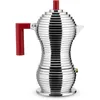 Image de Alessi | Pulcina MDL02/3RFM - Cafetière Design puor Plaque à Induction en Fonte d'Aluminium et PA, 3 Tasses, Rouge