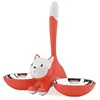 Image de Alessi TIGRITO COMEDERO Gatos Acero Y RESINA Naranja