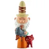 Image de Alessi Eolo AGJ01 10 - Figurine Design pour Crèche Aeolus, en Porcelaine et Décorée à la Main, Multicolore