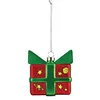 Image de Alessi Cobosmico GJ02 16 - Décoration de Noël Représentant la Petite Boîte Cadeau Cubosmique en Verre Soufflé à la Bouche à l'Intérieur d'un Moule et Décorée à la Main