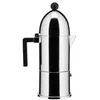 Image de Alessi Cafetière en acier 6 tasses à induction Le dôme noir par élégance et technologie