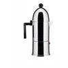Image de Alessi A9095/6 B la Cupola Cafetière Espresso en Fonte D'aluminium, Poignée et Pommeau en Résine Thermoplastique Noir, 6 Tasses