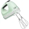 Image de KitchenAid Batteur à Main 9 Vitesses, Moteur CC 85W Silencieux avec Démarrage Doux, 6 Accessoires   Fouets, Crochets & Tige, Cordon Pivotant, Sac de Rangement, Pistache