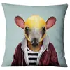 Image de YXYLQ Super Doux Velours Coussin Oreiller Décoratif Illustration Animale Taie d'oreiller Imprimée Maison Oreiller Décoration Decorativas-7_45X45Cm