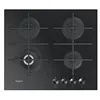 Image de Whirlpool GOWL628NBFR Plaque Gaz, Noir, 4.9cm Hauteur, 59cm Largeur, 51cm Profondeur