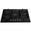 Image de Whirlpool GOWL 758/NB FR - Table de cuisson au gaz - 5 plaques de cuisson - Niche - largeur : 56 cm - profondeur : 49 cm - noir en occasion ou reconditionné
