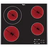 Image de Whirlpool AKT 8130/LX plaque - Intégré, Céramique, Verre et céramique, Tactile, En haut à droite, 230 V) Noir