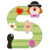 Image de Lettre en Bois Clown S Sevi 1831 - Prénom décoration porte