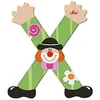 Image de Lettre en Bois Clown X Sevi 1831 - Jouets en Bois décoration