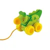 Image de Petit jouet à traîner en bois Crocodile pour bébé