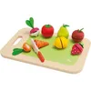 Image de Jouet Dinette Bois Planche de Fruits & Légumes à découper à scratch S
