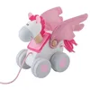 Image de Jouet à trainer Cheval Pegase Rose & Blanc Sevi 1831 - Jouets Bois
