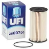 Image de UFI Filters, Filtre Diesel 26.007.00, Filtre à Carburant de Remplacement, Adapté aux Voitures, Applicable sur Divers Modèles tels que Audi, Hako, Seat, Skoda et Volkswagen