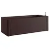 Image de Stefanplast Bac a Fleurs rectangulaire Natural Delux - 100x43xH33cm - 90 + 6,5L dans la Reserve - Moka