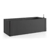 Image de STEFANPLAST Bac à fleurs/Jardinière rectangulaire NATURAL DELUX - 100x43xH33cm - 90 + 65L dans la réserve - Anthracite