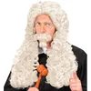 Image de W WIDMANN MILANO Party Fashion - Perruque Roi Le Roi, moustache, barbe pointue, cheveux artificiels, perruque cheveux longs, cheveux bouclés