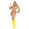 Image de W WIDMANN MILANO Party Fashion - Costume Hippie Girl, robe, Flower Power, reggae, festival, costumes de carnaval, soirée à thème