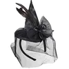 Image de W WIDMANN MILANO Party Fashion - Mini chapeau de sorcière avec plumes | Mini-chapeau noir avec voile pour Halloween, le carnaval et les soirées à thème