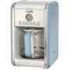 Image de Ariete Vintage Machine à Café Americano 1342, Cafetière Filtre, Carafe en Verre Trempé, Jusqu'à 12 Tasses, Minuteur 24 Heures, Arrêt Automatique, Anti-Gouttes, Capacité 1.5 L, 2000W, Bleu Clair
