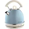 Image de Ariete Bouilloire Vintage 2877, Bouilloire Électrique avec Niveau D'Eau Visible, Base Sans Fil 360°, Arrêt Automatique, Poignée Ergonomique, Capacité 1.7 L, Acier Inoxydable, 2000W, Bleu Clair