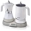 Image de Ariete 1344 Breakfast Station, 3 produits en 1, cafetière, mousseur à lait chaud ou froid, bouilloire, 500 W, 4/2 tasses, fonction garde-chaud, 5 fonctions, blanc