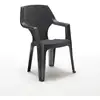 Image de Fauteuil de jardin en résine Gris Parma BICA