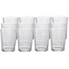 Image de Bormioli Rocco Exclusiva Gin Fizz Verres, 340,2-481,9 g Verres à boire côtelés en verre de cristal étoilé avec traitement XLT   Verres à cocktail durables pour usage quotidien, résistants au