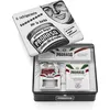Image de Proraso Coffret Rasage Peaux Sensibles Vintage (3 produits) - Coffret cadeau pour hommes avec crème de pré-rasage, tube de crème à raser et baume après-rasage -Fabriqué en Italie