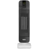 Image de De'Longhi HFX65V20 Chauffage soufflant à tour, technologie céramique, silencieux, 2 niveaux de puissance, minuterie 24H, fonction Eco-énergie, lumière, anti-basculement, léger, blanc/gris