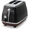 Image de Grille-pain - DELONGHI - CTOV2103.BK - 900 W - 2 fentes - Noir mat / Chocolat