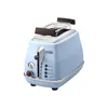 Image de Grille Pain Icona Vintage - DELONGHI CTOV 2103.AZ - 2 fentes - 6 positions - Bleu et Marron