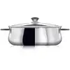 Image de Faitout ovale Superchef 30 cm avec couvercle en verre et grille Inoxriv
