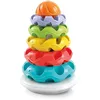 Image de Clementoni | Tour des Anneaux pour Enfants 6 36 Mois | Jouet d'Éveil Sensoriel et de Motricité | 5 Anneaux Texturés à Empiler par Taille | Coordination, Apprentissage et Couleurs | Plastique Recyclé