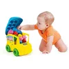 Image de Clementoni - 17248 - Soft Clemmy - Bus Peppa Pig - premières Briques Jouet - Briques de Construction - Bloc Souple bébé 18 Mois, Jouet d'éveil, bébé Jouet, Jeu Premier âge