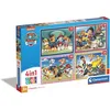 Image de Clementoni | Puzzle Paw Patrol pour Enfant 3 Ans+ | 4 en 1 Supercolor | 12, 16, 20, 24 Pièces | Puzzle Évolutif | Développement Motricité et Coordination | Idée Cadeau Éducatif | Idée Cadeau Enfant
