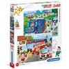 Image de Clementoni - 21602 - Supercolor Puzzle - Véhicules de Secours - 2 x 60 piéces - Disney