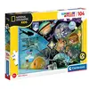 Image de Clementoni - 25715 - Supercolor Puzzle - National Geographic Kids - Explorers in Training - 104 pièces - Puzzle Enfant - fabriqué en Italie, 6 Ans et Plus