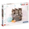 Image de Clementoni - 29109 - Supercolor - 180 Pièces - Puzzle de Trois Adorables Petits Chatons - Jeu de Création et Logique pour Enfants à partir de 7 Ans et Plus -